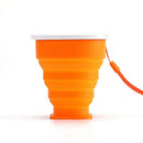 Silicone retractable folding cup 1 collapsible travel camping 200ml T9K2