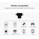 Multi-function USB OTG Adapter, 2 in 1 USB 3.1 Type C & Micro USB Male to USB