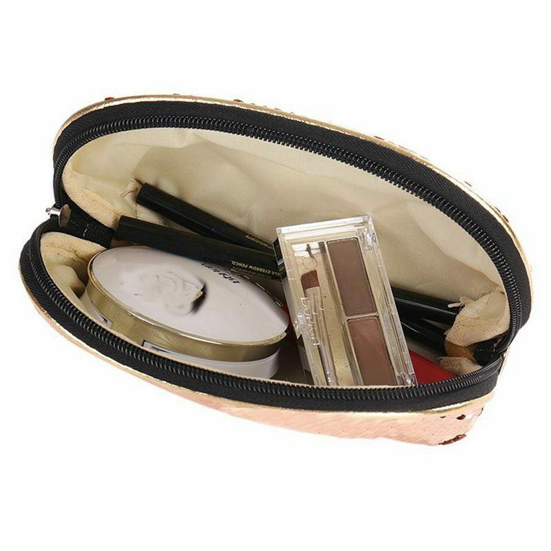 New Fashion Mermaid Sequin Pencil Case Cosmetic Makeup Coin Pouch Storage Z I7Y6