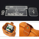 3Pcs Unisex Wallet Handbag Template Clear Acrylic Leather Pattern DIY Craft