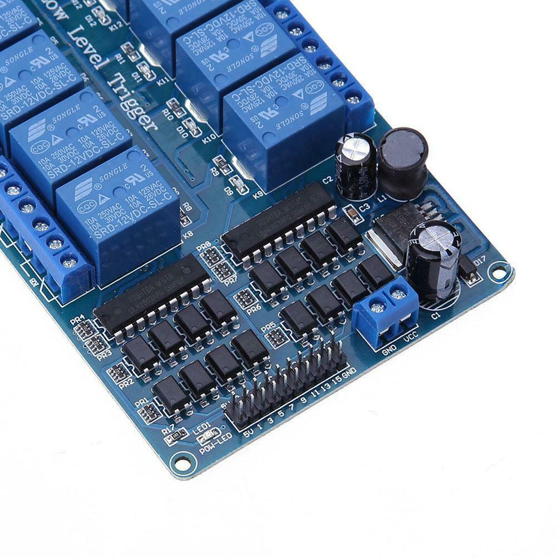 New 16-Channel 5V12V Relay Module Board For Arduino PIC AVR MCU DSP ARM PLC