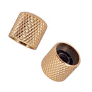 4x Iron Guitar Bass Volume Tone Control Knobs Golden String Instrument Parts