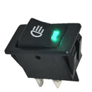 5X 12V 35A Car Fog Light Rocker Toggle Switch 4Pin Green LED Dashboard AHN