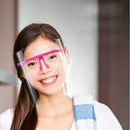 7Pcs Transparent Full Face Shield Anti-Splash Anti-fog Face Frame Glasses