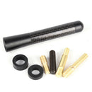 Universal Black Car Auto Short Stubby Antenna Aerial AM/FM Radio Mast Screw T %o