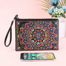 DIY Mandala Special Shaped Diamond Painting Wristlet Wallet Zipper Clutch
