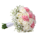 Bride Holding Flowers Romantic Wedding Colorful Gypsophila Bride 'S Bouquet