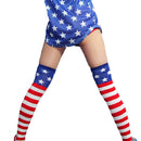 Over the Knee Long Sock American Flag Thigh High Socks Women Cotton Sexy Socks
