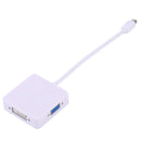 3 in1 Thunderbolt DP Display port to HDMI DVI VGA Adapter Cable for MacBook  Z