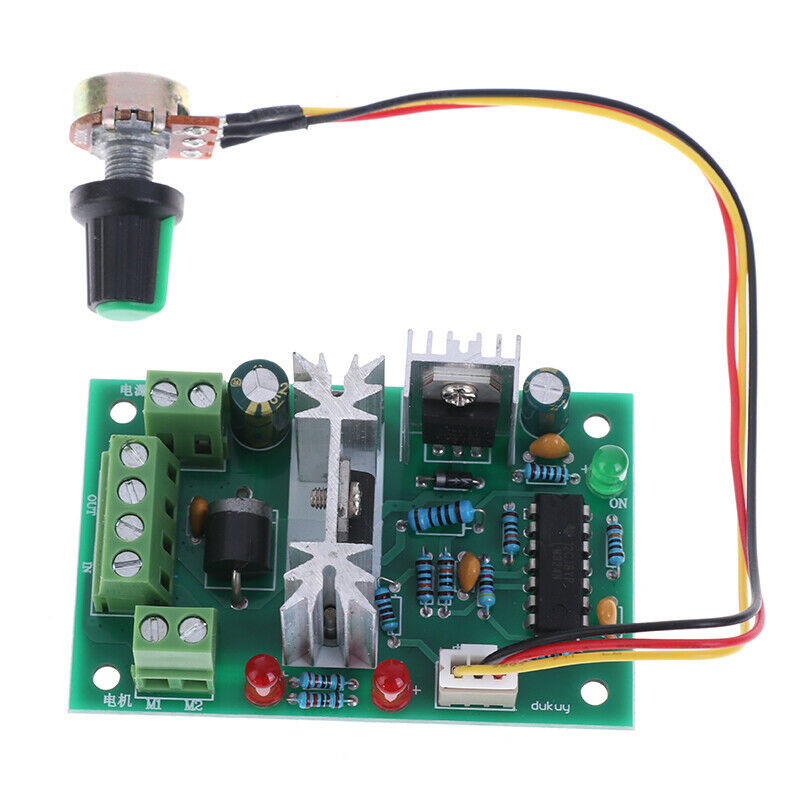 6V 12V 24V 30V 10A PWM DC Motor Speed Controller Reversible CCM Regulator Sw Ew