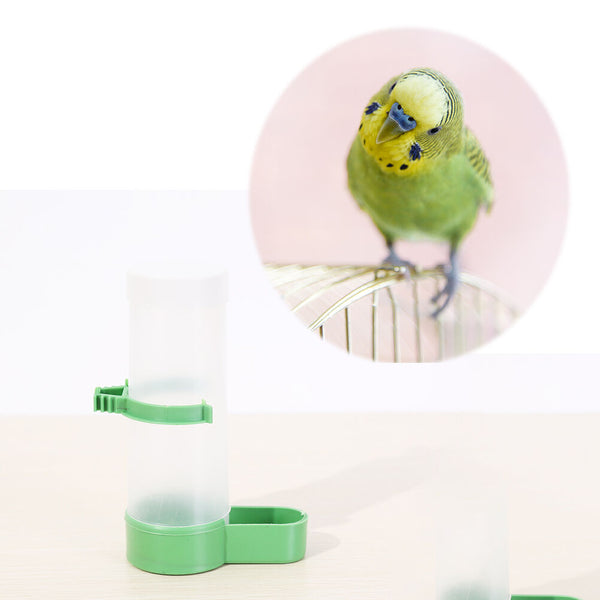 Plastic squirrel bird seed water feeder tube garden indoor outdoor green&whiteLJ