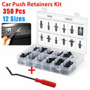 350Pcs Plastic Car Body Push Pin Rivet Fasteners Panel Lining Interior Buckle
