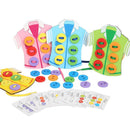 Wooden Threading Lacing Sew-on Buttons Pre-School Puzzle Toys for Boys Girls