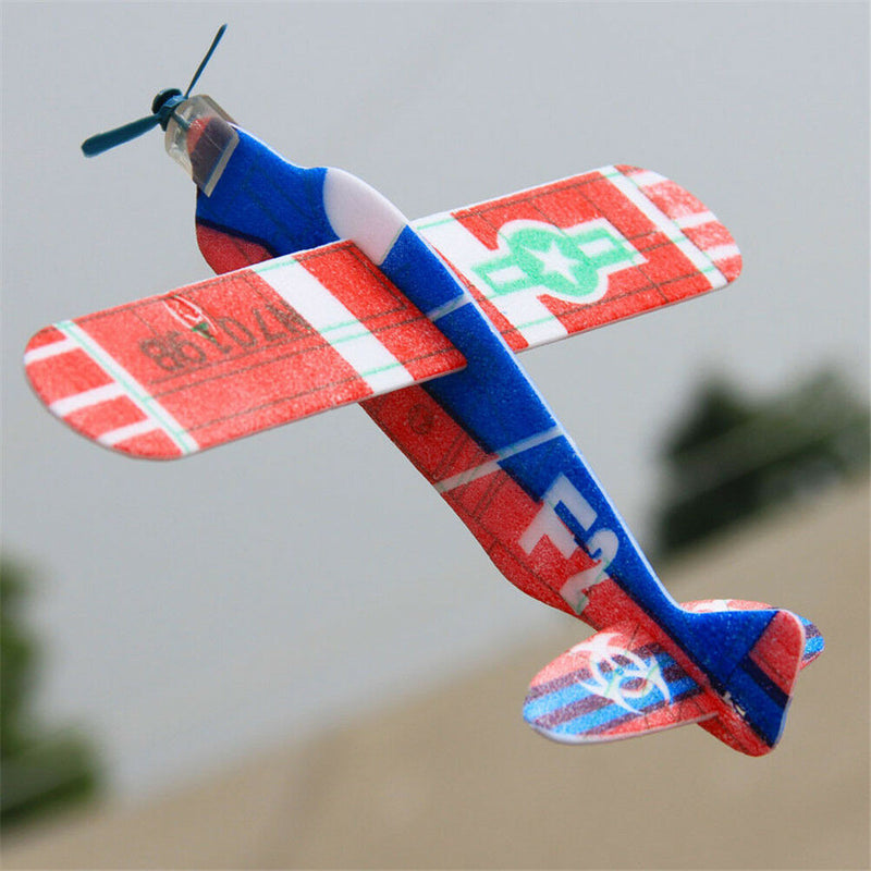 19cm Hand Throw Flying Glider Planes Foam Airplane Party Bag Fillers Kids Toys3C