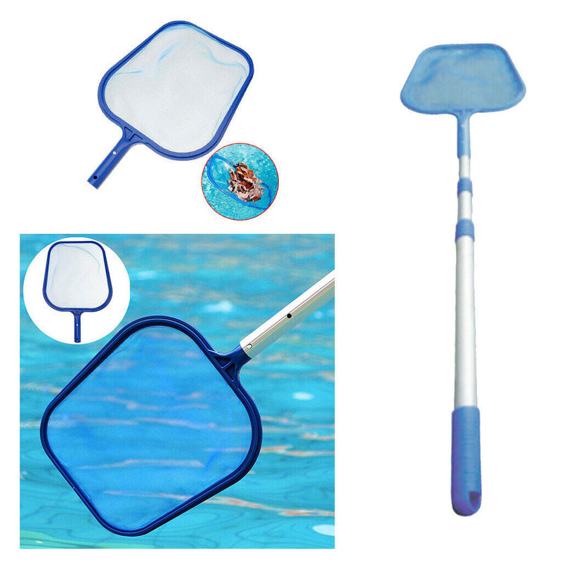 Easy Use Swimming Pool Leaf Skimmer Net With Pole Koi Ponds Spa Hot Tub Tool