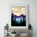 5D DIY Full Drill Diamond Painting Mountain River Cross Stitch Embroidery