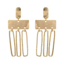 Fashion Geometric Dangle Ear Stud Women Drop Earrings Alloy Jewelry Gift A
