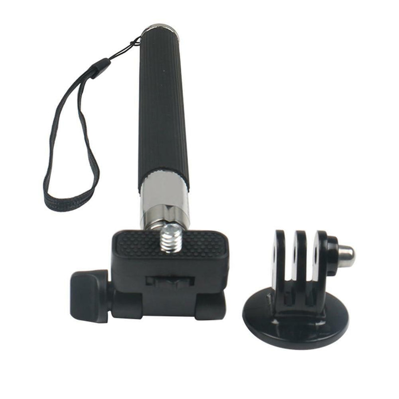 Adjustable Remote Shutter Handheld Selfie Stick Monopod+Adapter for Gopro Cam