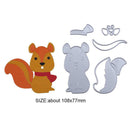 Cute Squirrel Cutting Die DIY Scrapbook/Photo Album Embossing Metal Stencil