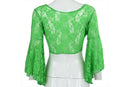 Sexy Belly Dance Dancing Lace Blouse Top Bra Dancewear Costumes Green