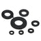 250Pcs Black Nylon Washer Flat Washer Assortment Kit M2 M2.5 M3 M4 M5 M6 M8