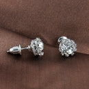 New Fashion Women Lady Elegant Crystal Rhinestone Ear Stud Earrings Gift Jewelry