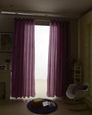100x200cm Satin Window Curtain Balcony Blackout Drapes Panel Valances Purple