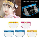 5Pcs Kid's Clear Safety Full Face Shield Cover Visor Cap Protector Reusable