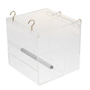 2Pcs Pet Bird Feeder Food Water Feeding Box Parrot Dispenser Cage Perch
