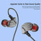 3.5mm Wired Stereo Earphone Line Control Sport Deep Bass In-Ear MIC Earbud
