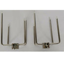 2x Rotisserie BBQ Spit Fork Chicken Charcoal Grill Barbecue Accessories