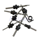 22pcs Countersink Drill Bit Set Depth Stop Collars Woodworking Wrench Useful New