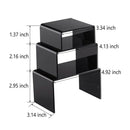 Economy Black Acrylic Riser Set Display Jewelry Showcase Fixtures Displays
