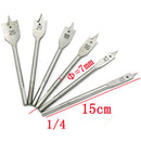 10-25mm Spade Paddle Flat Drill Bit Set Wood Boring Woodworking 1/4" Hex Shank