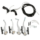 Aluminum Alloy Bike Bicycle V Brake Caliper Brakes Lever Kit Set Replacement