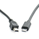 Micro USB Male To Mini USB Male Data Adapter Converter Cable Cord iw FT