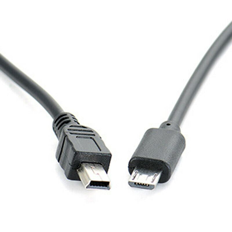 Micro USB Male To Mini USB Male Data Adapter Converter Cable Cord iw FT