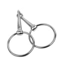 Loose  Horse Bit Simply Broken Bradoon Bit with Sliding Rings