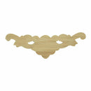 1X Rubber Wood Carved Applique Retro Furniture Craft Decor 13*4cm