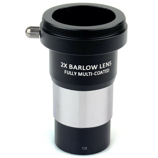 1.25 Inch 2X Barlow Lens Fully Multi-Coated Metal with M42X0.75 Thread Came U7Y1