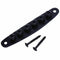 1 Pcs Electric Guitar Bridge String Thru Body Ferrules Bushing Plate - Blac