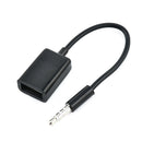 Car MP3 3.5mm Headphone To USB Port Adapter AUX Jack Audio Input Cord Cable