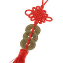 Qing Dynasty Red Chinese Knot Luck Coins Wealth Home Decor Ornament style 9