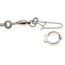 2 Pcs Pet Bird Leash Parrot Foot Chain Stainless