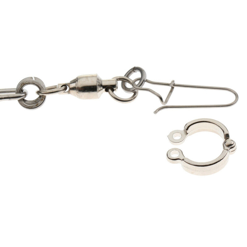 2 Pcs Pet Bird Leash Parrot Foot Chain Stainless