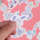 46Pcs/Bag Decorative Stickers Adhesive Stickers DIY Stationery Stickers Decor BX