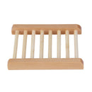 Natural Wood Soap Tray Holder Dish Storage Bath Shower Plate Home BathroomWash
