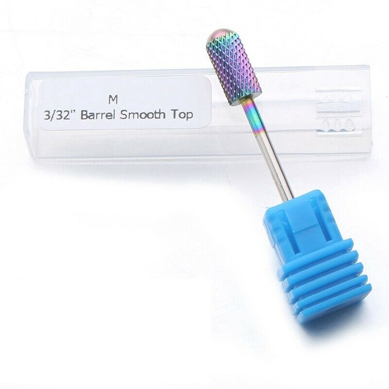 5Pcs Colorful Nail Grinding Head 3/32 Cuticle Clean Nail Drill Bit Manicure B9X8