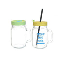 Mason-Jar Handle Cup Plastic Sealing Cap Round Straw Cap Plum Blossom Inner Plug