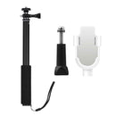 Adapter Base Protective Case+Telescopic Selfie Stick Rod for Insta360 GO Camera